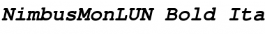 Download NimbusMonLUN Bold Italic Font