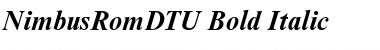 Download NimbusRomDTU Bold Italic Font