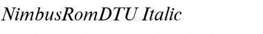 Download NimbusRomDTU Italic Font