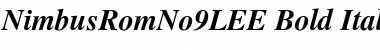 Download NimbusRomNo9LEE Bold Italic Font