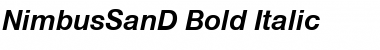 Download NimbusSanD Bold Italic Font