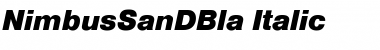 Download NimbusSanDBla Font