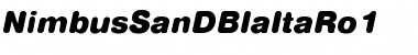Download NimbusSanDBlaItaRo1 Regular Font