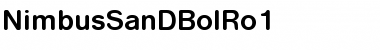 Download NimbusSanDBolRo1 Regular Font
