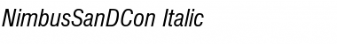 Download NimbusSanDCon Italic Font