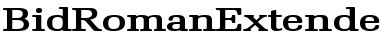 Download BidRomanExtended Bold Font Title Preview