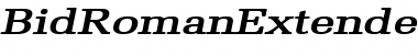 Download BidRomanExtended BoldItalic Font Title Preview