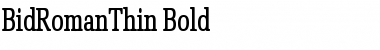 Download BidRomanThin Bold Font Title Preview