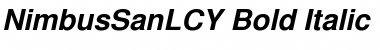 Download NimbusSanLCY Bold Italic Font
