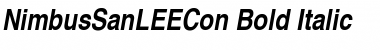 Download NimbusSanLEECon Bold Italic Font