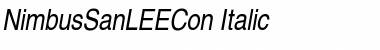 Download NimbusSanLEECon Italic Font