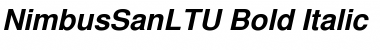 Download NimbusSanLTU Bold Italic Font