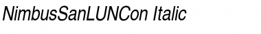 Download NimbusSanLUNCon Italic Font