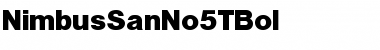 Download NimbusSanNo5TBol Regular Font
