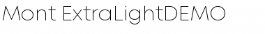 Download Mont ExtraLight DEMO Font