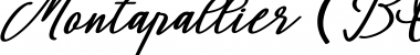 Download Montapallier (BOLD ITALIC) Bold Italic Font