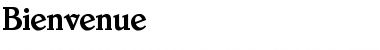Download Bienvenue Regular Font Title Preview