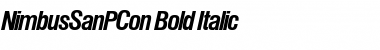 Download NimbusSanPCon Bold Italic Font
