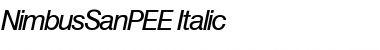 Download NimbusSanPEE Italic Font