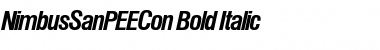 Download NimbusSanPEECon Bold Italic Font