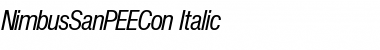 Download NimbusSanPEECon Italic Font