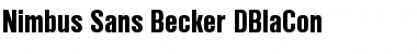 Download Nimbus Sans Becker DBlaCon Regular Font