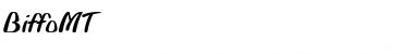 Download BiffoMT RomanItalic Font Title Preview