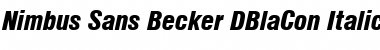 Download Nimbus Sans Becker DBlaCon Italic Font