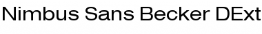 Download Nimbus Sans Becker DExt Regular Font