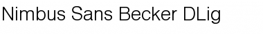 Download Nimbus Sans Becker DLig Regular Font