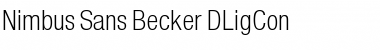 Download Nimbus Sans Becker DLigCon Regular Font