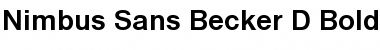 Download Nimbus Sans Becker D Font