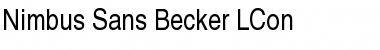 Download Nimbus Sans Becker LCon Regular Font