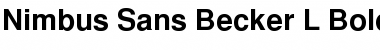 Download Nimbus Sans Becker L Bold Font