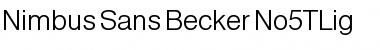 Download Nimbus Sans Becker No5TLig Regular Font