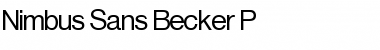 Download Nimbus Sans Becker P Regular Font