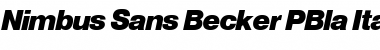 Download Nimbus Sans Becker PBla Italic Font