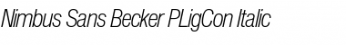 Download Nimbus Sans Becker PLigCon Italic Font