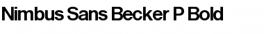 Download Nimbus Sans Becker P Bold Font
