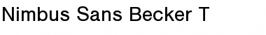 Download Nimbus Sans Becker T Regular Font
