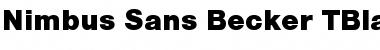 Download Nimbus Sans Becker TBla Regular Font