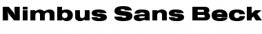 Download Nimbus Sans Becker TBlaExt Regular Font