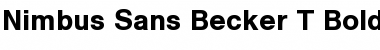 Download Nimbus Sans Becker T Bold Font