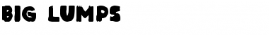 Download Big Lumps Regular Font Title Preview