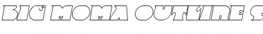 Download Big Moma Outline SF Italic Font Title Preview