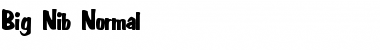 Download Big Nib Normal Font Title Preview
