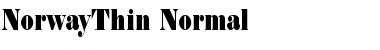 Download NorwayThin Normal Font