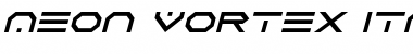 Download Neon Vortex Italic Font Title Preview