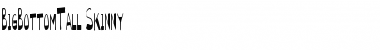 Download BigBottomTall Skinny Regular Font Title Preview
