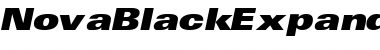 Download NovaBlackExpandedSSK Italic Font Title Preview